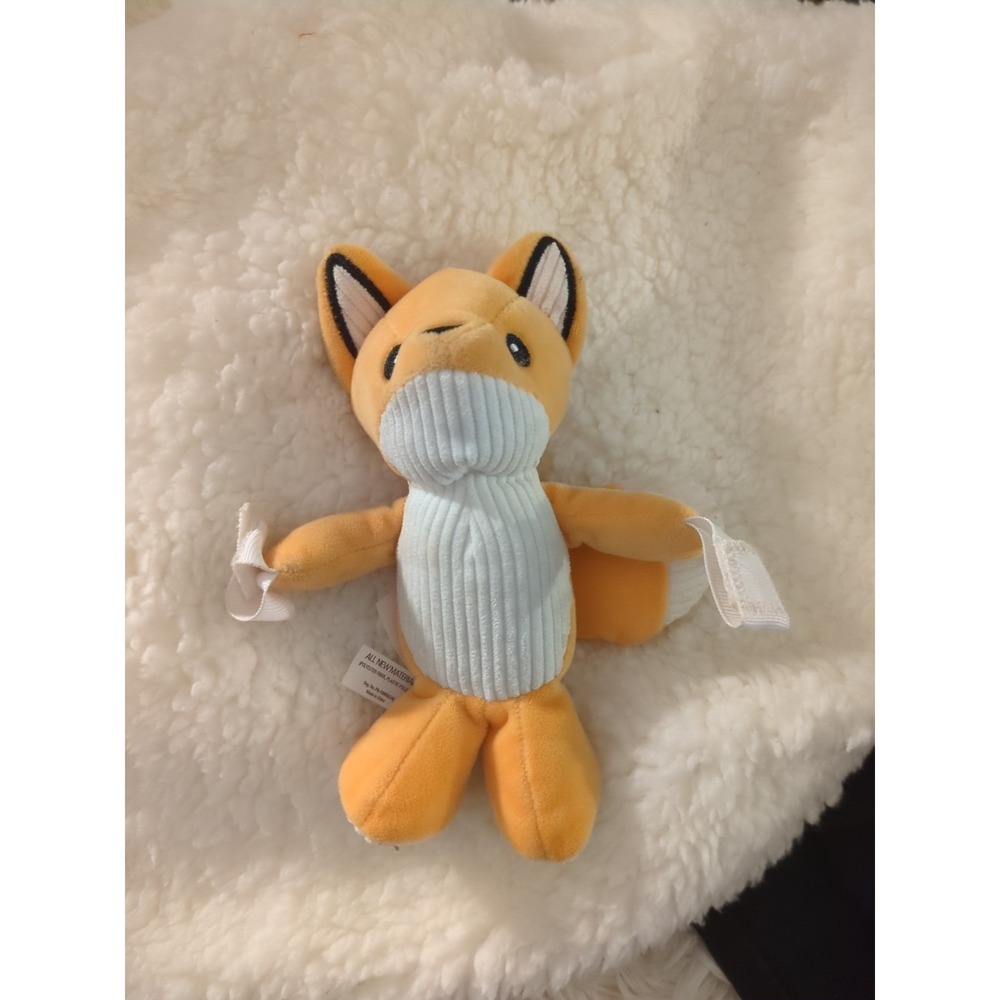 DR. BROWN'S Orange Fox Pacifier Plush Clip Infant Holder Teether